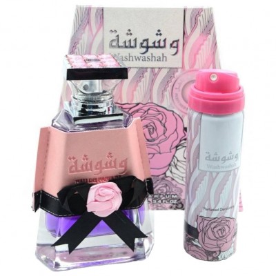 (plu00169) - Parfum Arabesc Washwashah, Lattafa, Femei, apa de parfum 100ml + deo 50ml