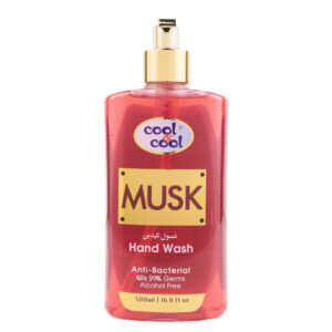 (plu01319) - HAND WASH MUSK - 500ml, Cool & Cool, anti-bacterial kills 99% Germs Alcohol Free